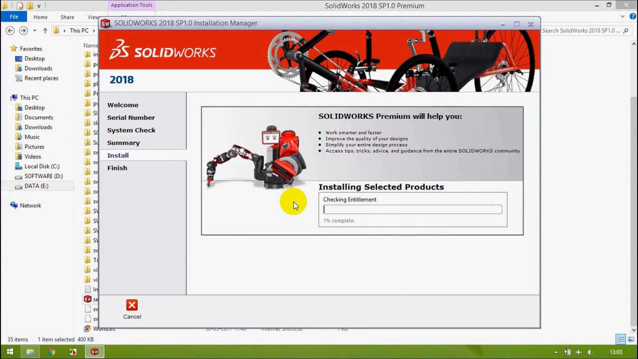 Solidworks 2018 Installation Video