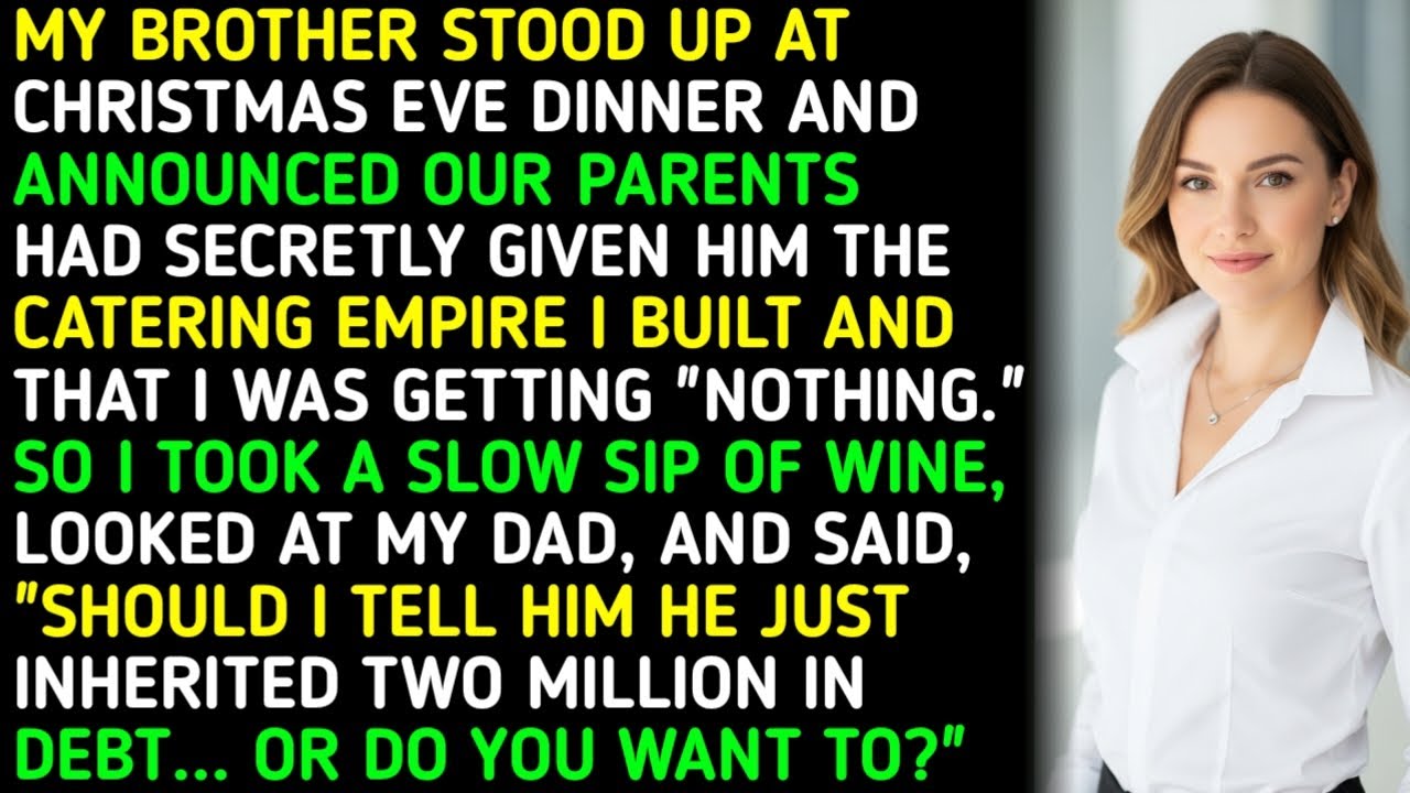 MY BROTHER STOOD UP AT CHRISTMAS EVE DINNER AND ANNOUNCED OUR PARENTS HAD SECRETLY GIVEN HIM THE ...