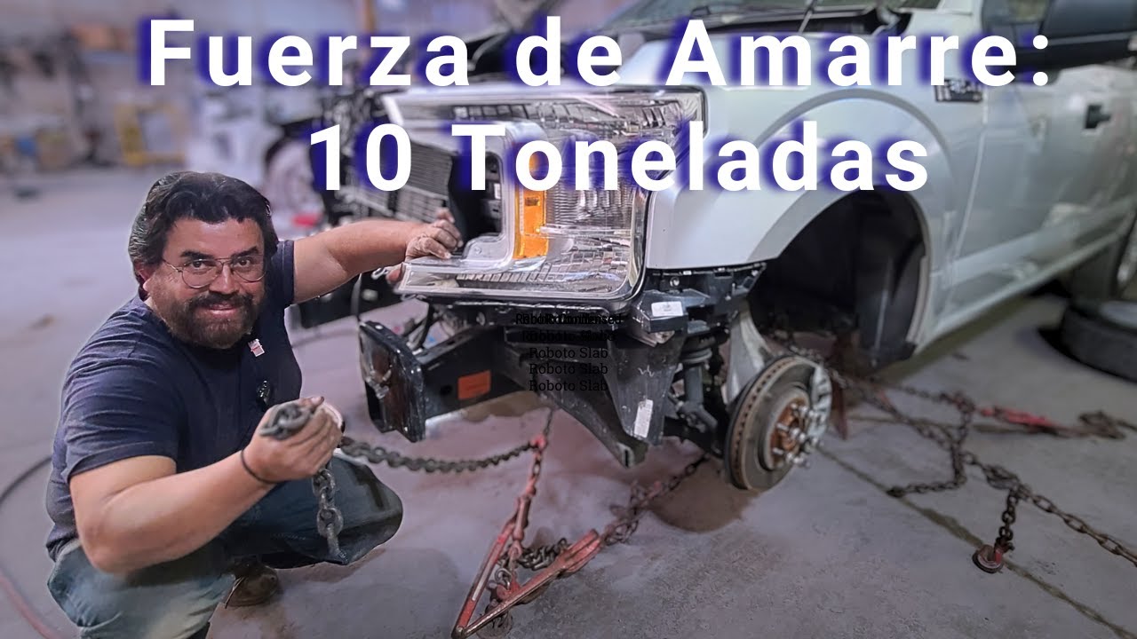 como amarrar una camioneta para jalar el chasis
