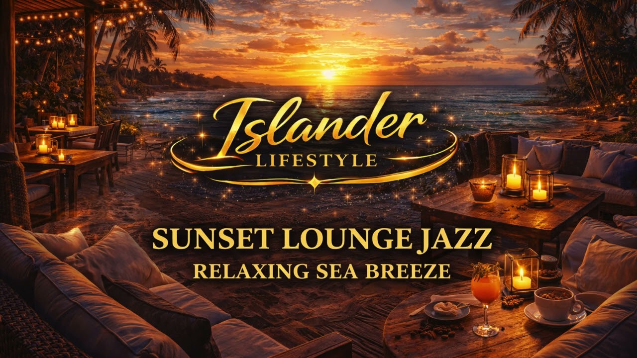 🌅SUNSET LOUNGE JAZZ - RELAXING SEA BREEZE #SUNSETJAZZ #BEACHJAZZ #ISLANDJAZZ