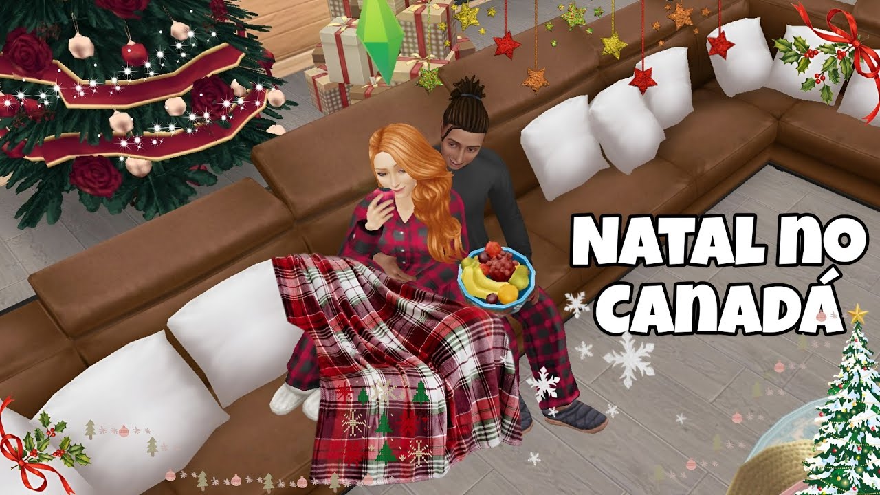 Mini Vlog: Viajamos para o Canadá🏔️ 🇨🇦+ Nosso primeiro Natal Juntos ✨🎄❄️ #thesimsfreeplay #fy #viral