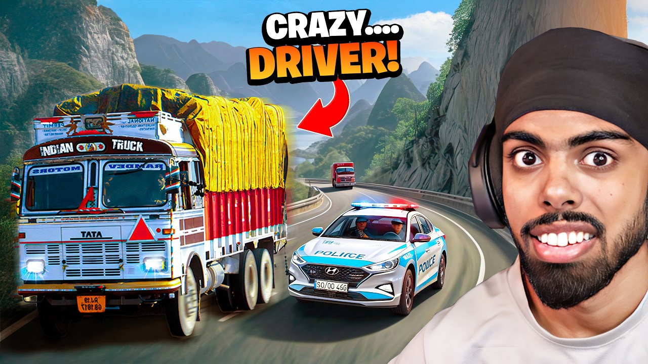 TRUCK VS POLICE CHASE...