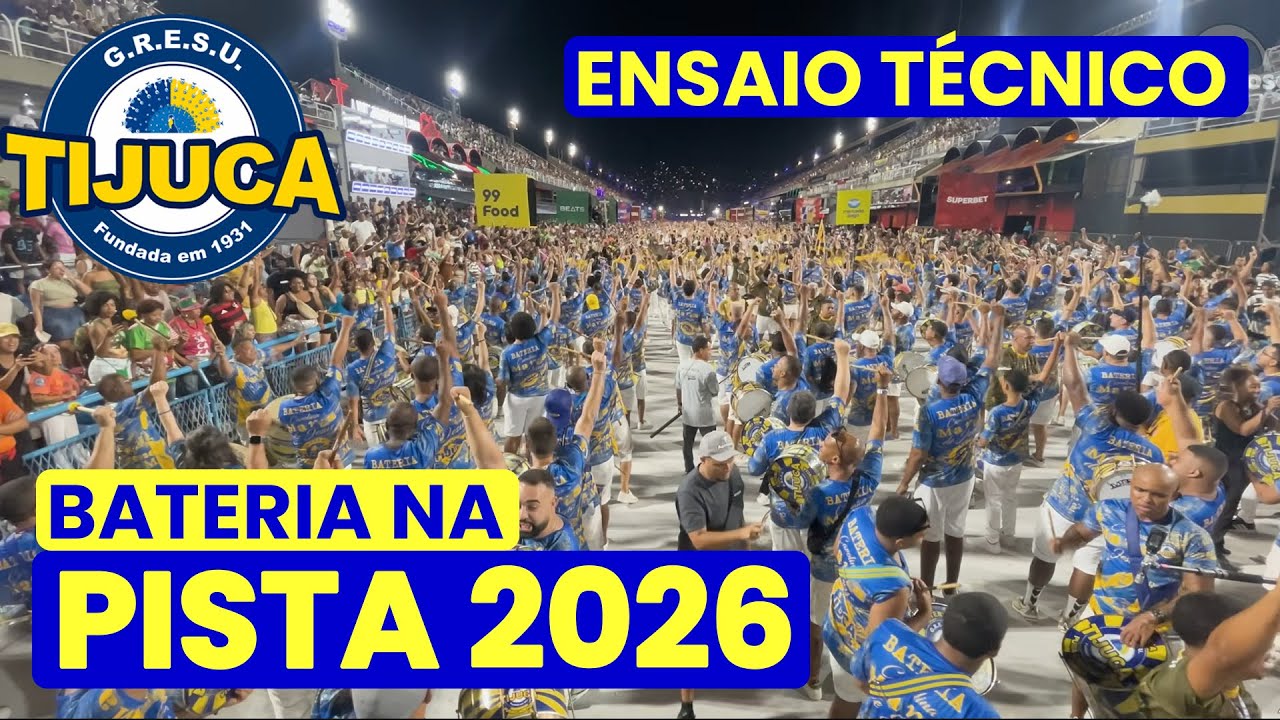 UNIDOS DA TIJUCA 2026 - 4K | ENSAIO TÉCNICO - PISTA | SAMBA AO VIVO #ET26
