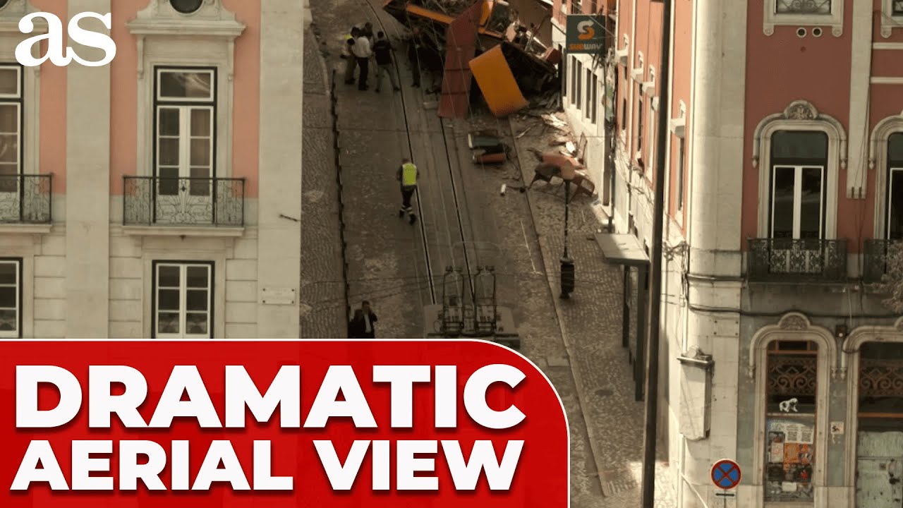 TOP-VIEW FOOTAGE SHOWS DEVASTATING LISBON FUNICULAR ACCIDENT