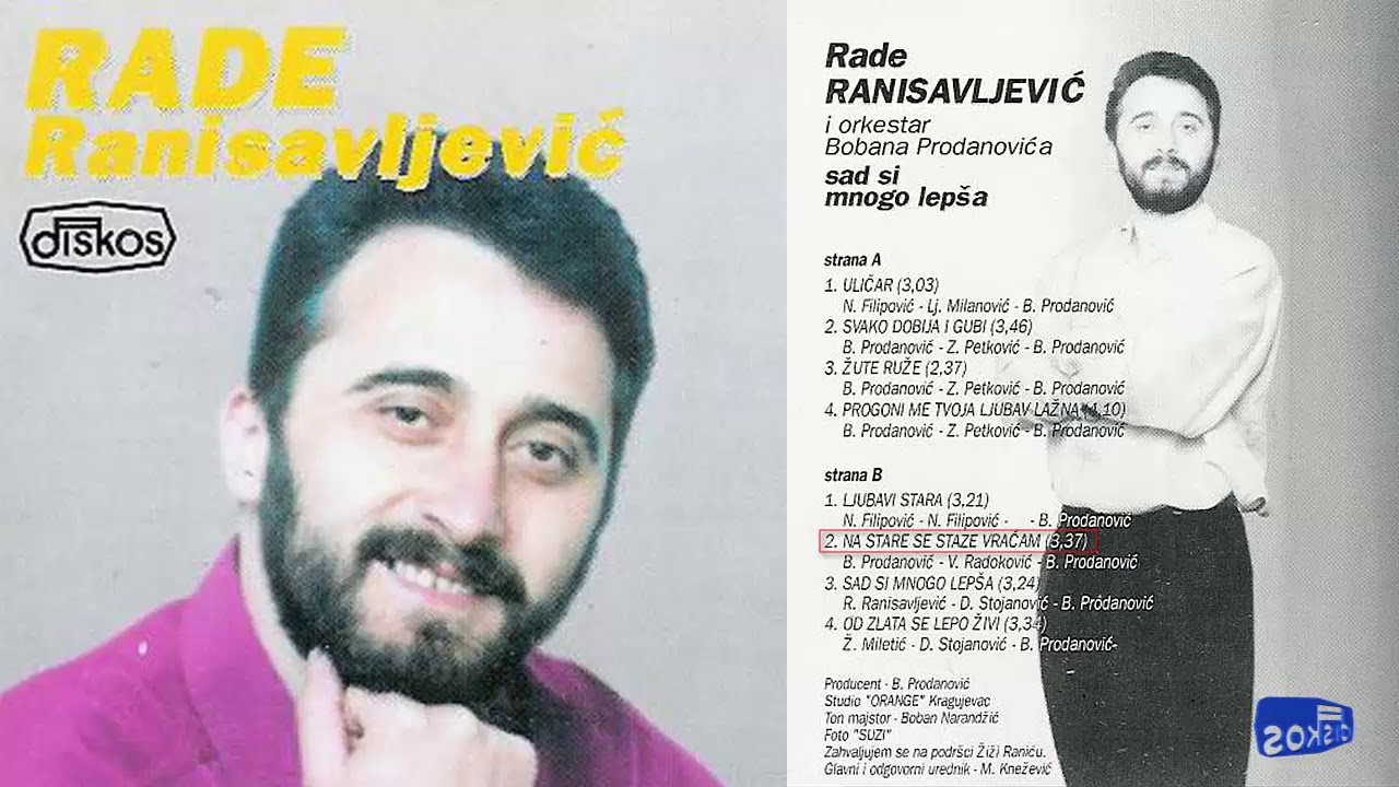 Rade Ranisavljevic - Na stare se staze vracam - (Audio 1995)