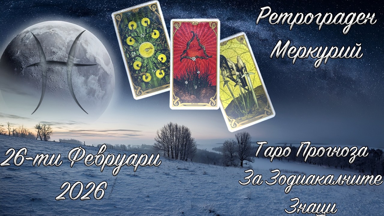 Ретрограден Меркурий в Риби - Таро Прогноза - 26-ти Февруари 2026