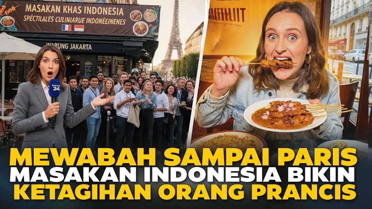 Rasa Gak Bisa Bohong!! Makanan Indonesia 🇮🇩 VIRAL di Paris!! 🇫🇷 