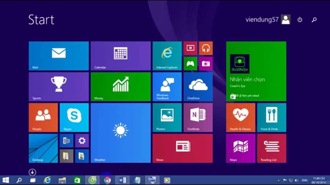 Giao diện Start Screen trong Windows 10