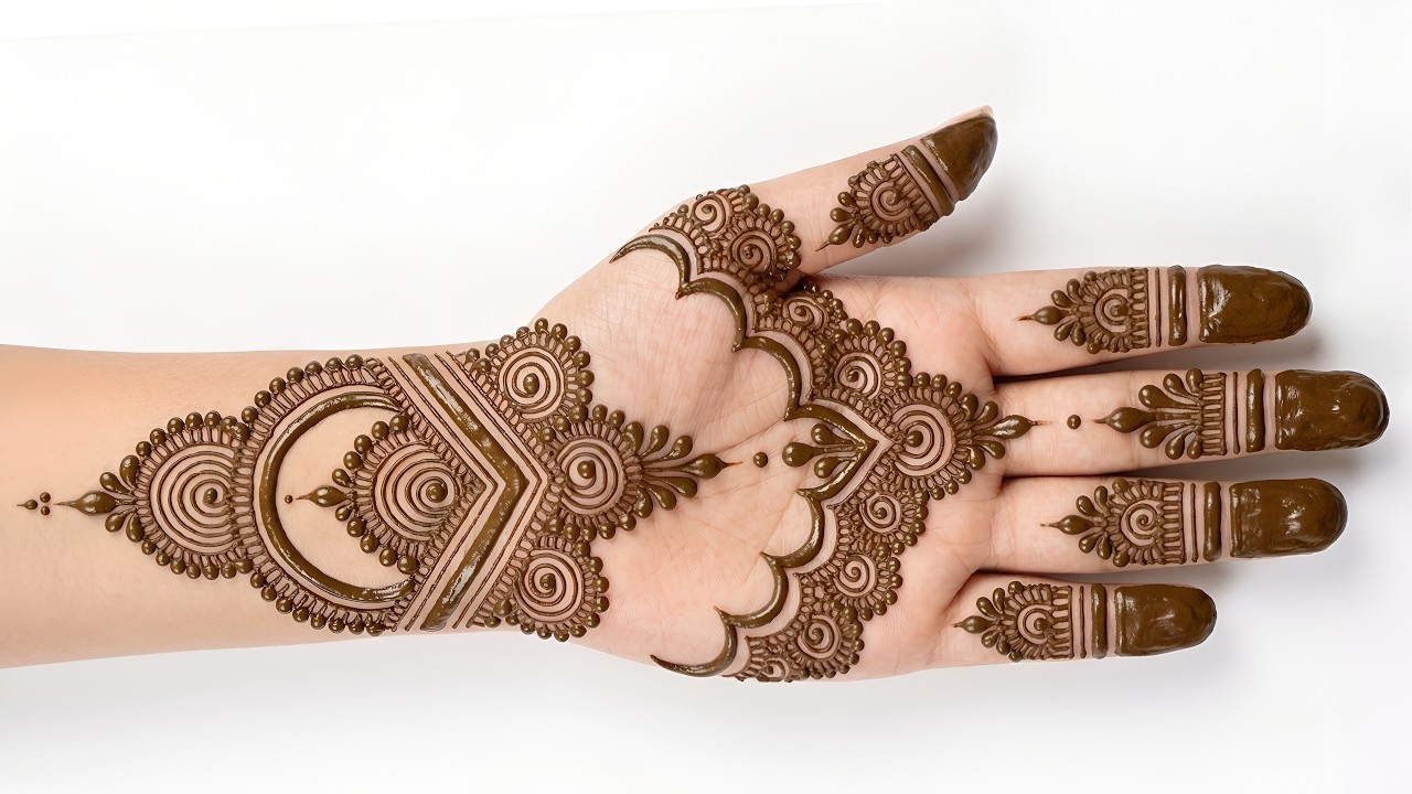 Простой дизайн мехенди на передней стороне руки | арабский дизайн мехенди | простой дизайн мехенд...