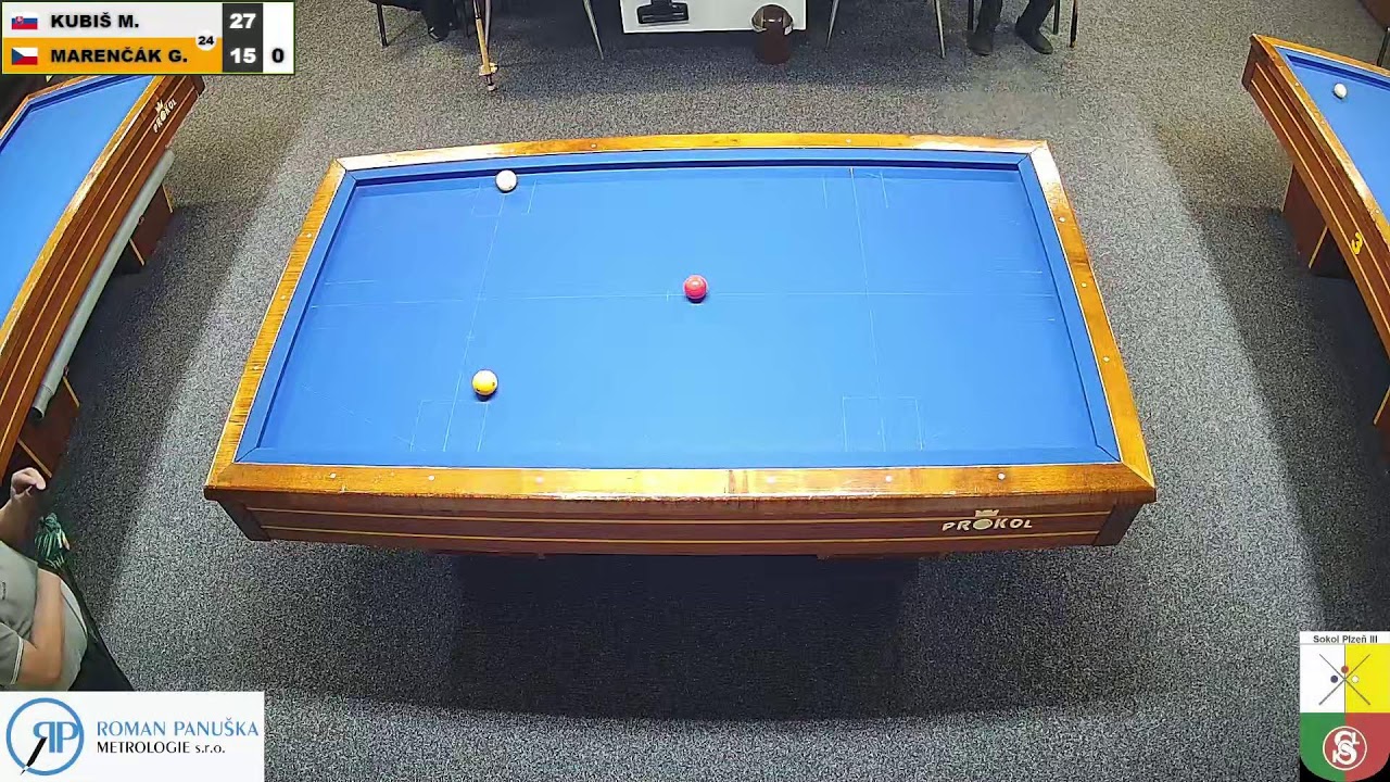 Czech league | 3-cushion | 1st class | 7th round | Marián Kubiš v Gustav Marenčák