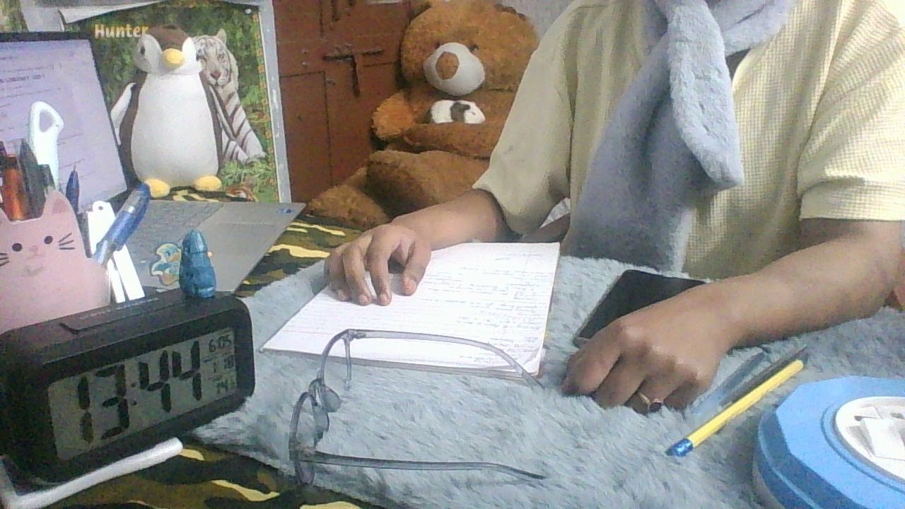study with me for finals | no audio no disturbance