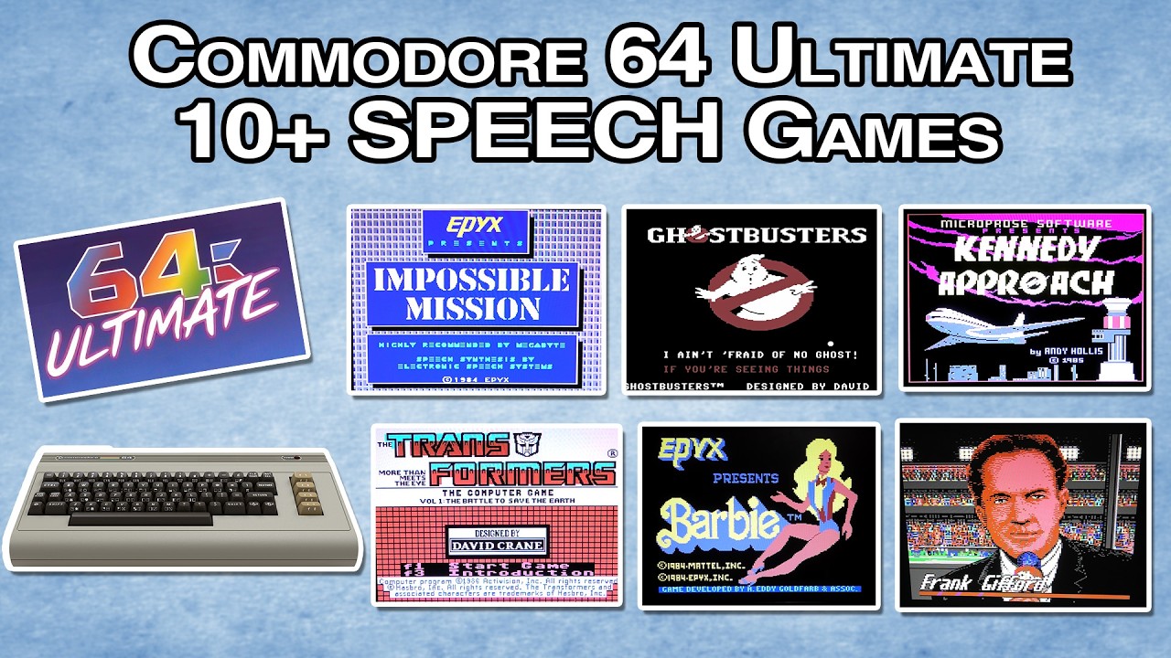 Будут ли работать эти игры с озвучкой на Commodore 64 ULTIMATE?