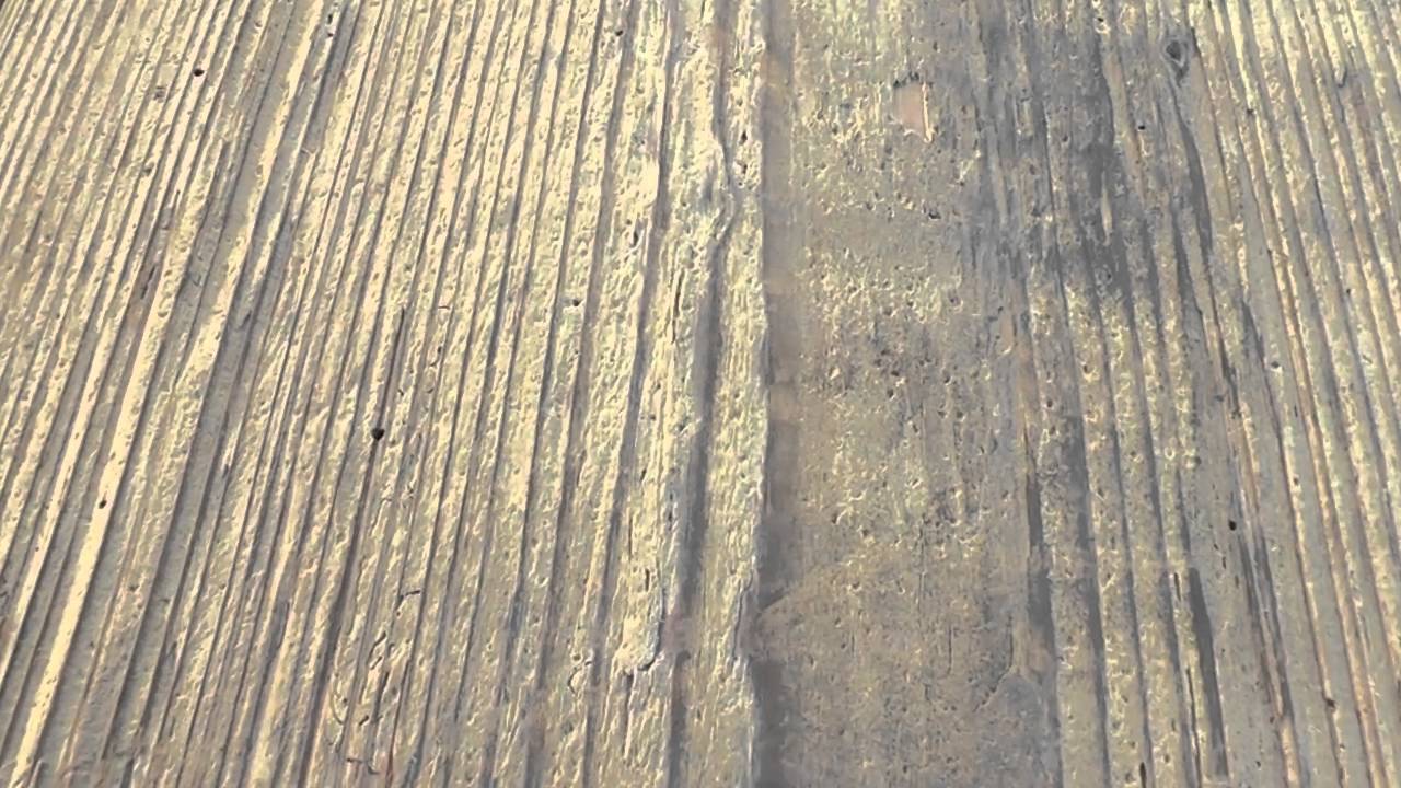 Trockeneisstrahlen von Holz