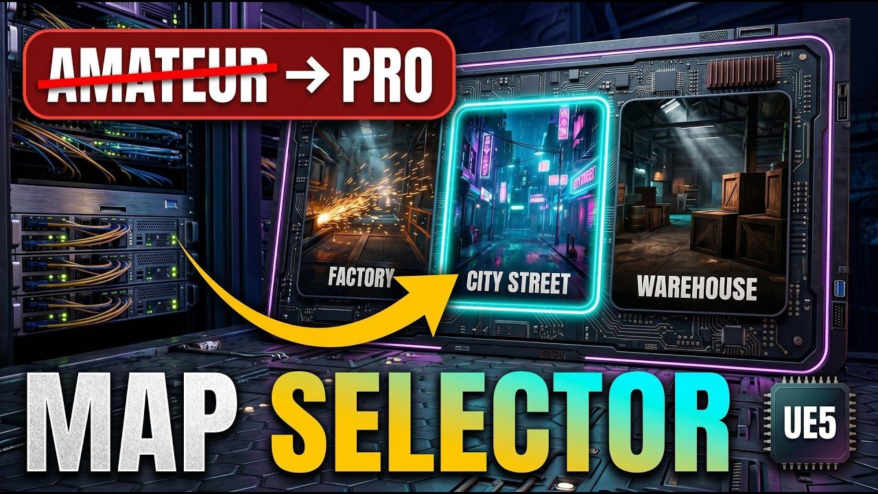 Next-Level Map Selector in Unreal Engine 5.4 (AAA-Style UI Tutorial)