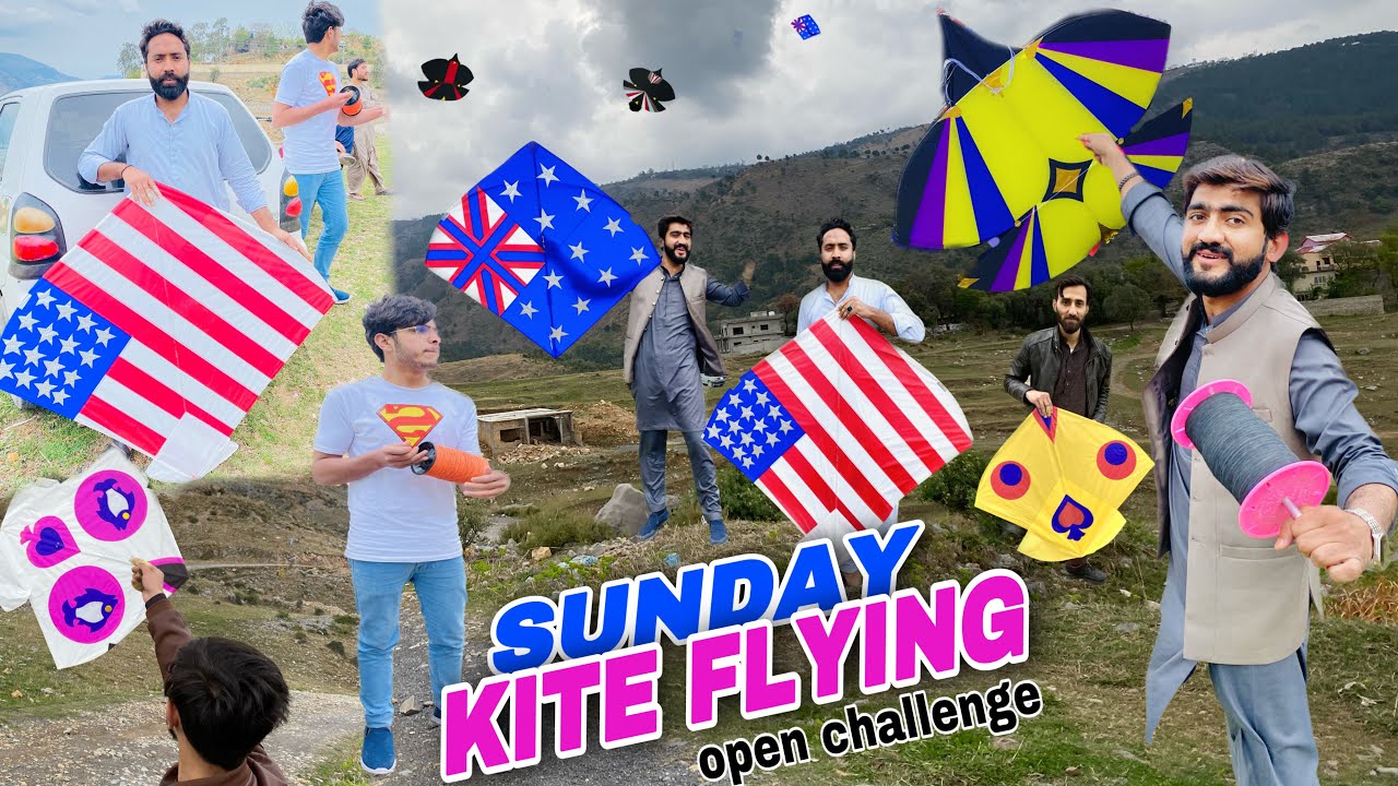 Sunday kite flying & kite cutting open challange with lahori kite club 🔥team ko hara dia😃