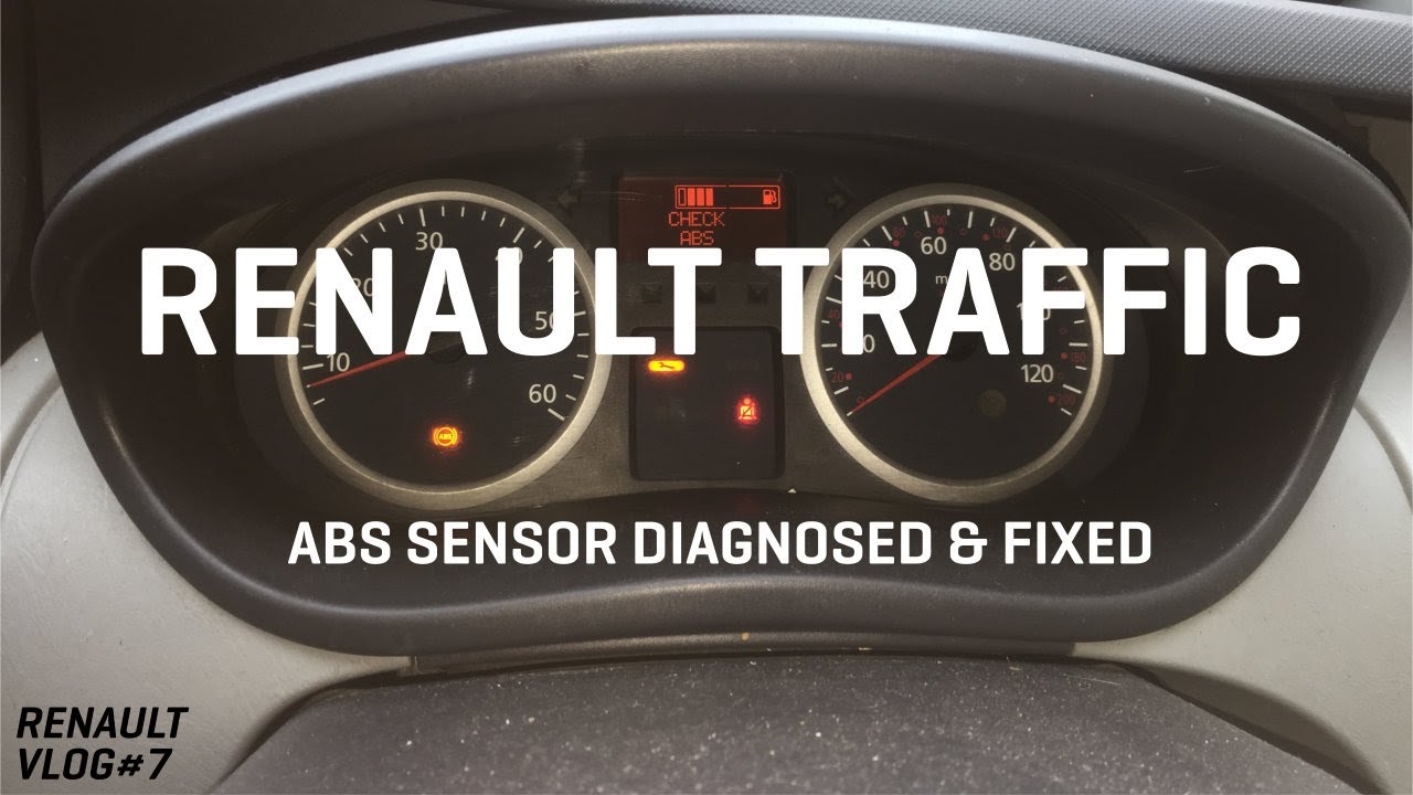 Renault Traffic Vivaro ABS sensor diagnosed and fixed VLOG#7