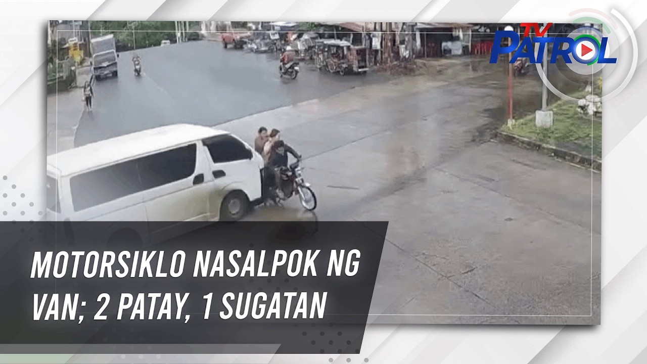 Motorsiklo nasalpok ng van; 2 patay, 1 sugatan | TV Patrol