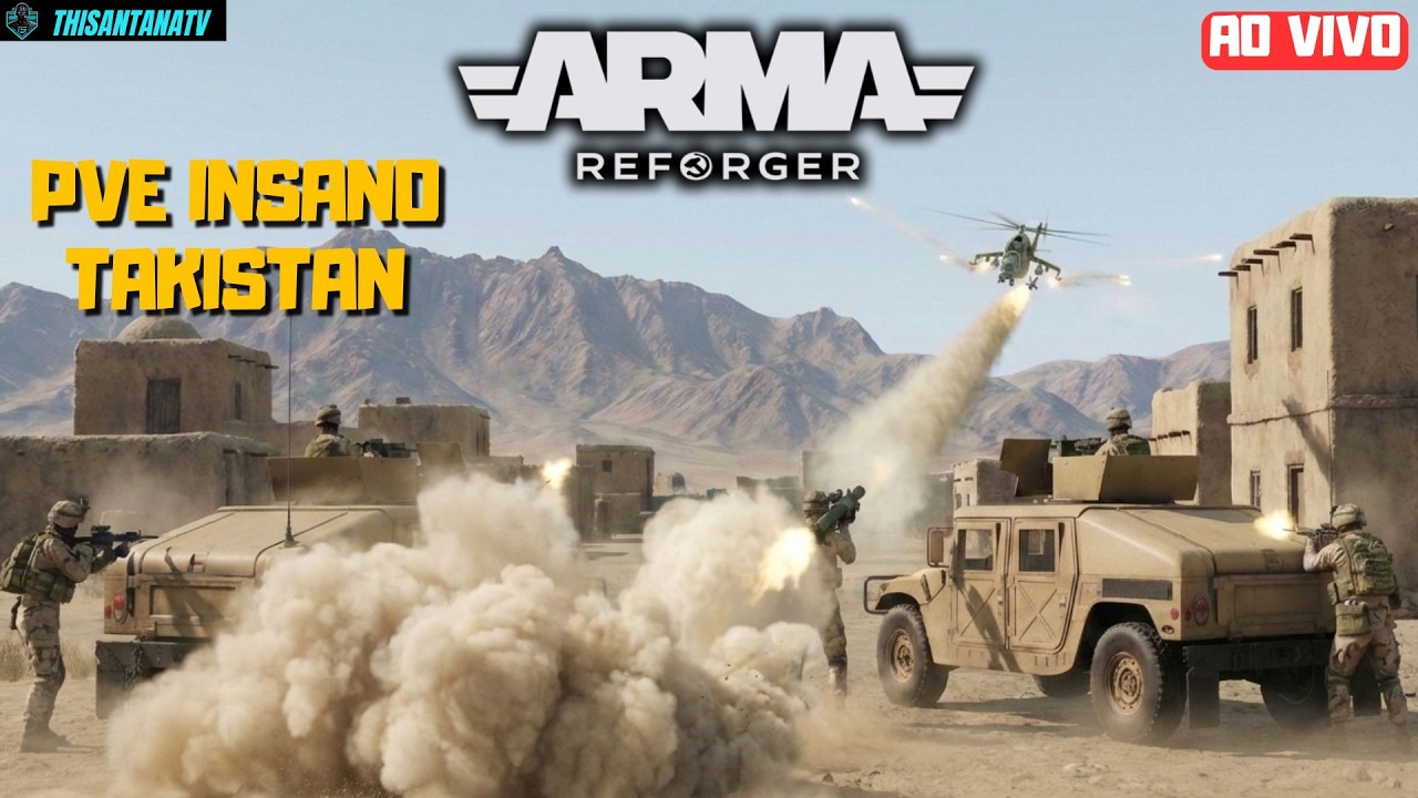 O MELHOR  SIMULADOR DE GUERRRA! ! ! | Arma Reforger | Mapa Takistan PvE |