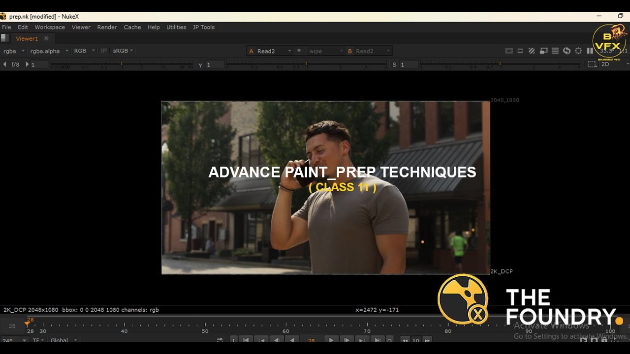 Advance paint_prep techniques in Nuke X | Foundry Nuke X for beginners (class 12) | BAJRANGI VFX