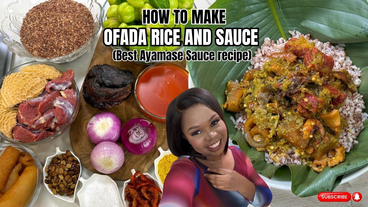 How to make Ofada Rice and Sauce (Best Ayamase Sauce) from Scratch | Best Beginner-Friendly Recipe