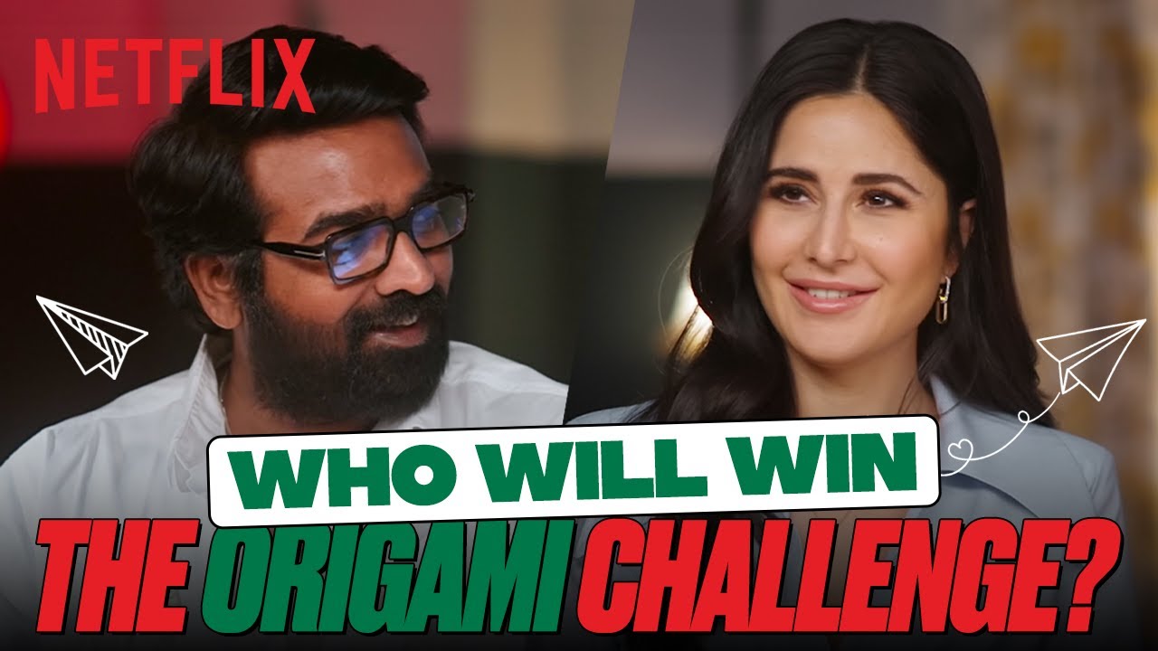 The ORIGAMI CHALLENGE ft. Vijay Sethupathi, Katrina Kaif | Merry Christmas | Netflix India