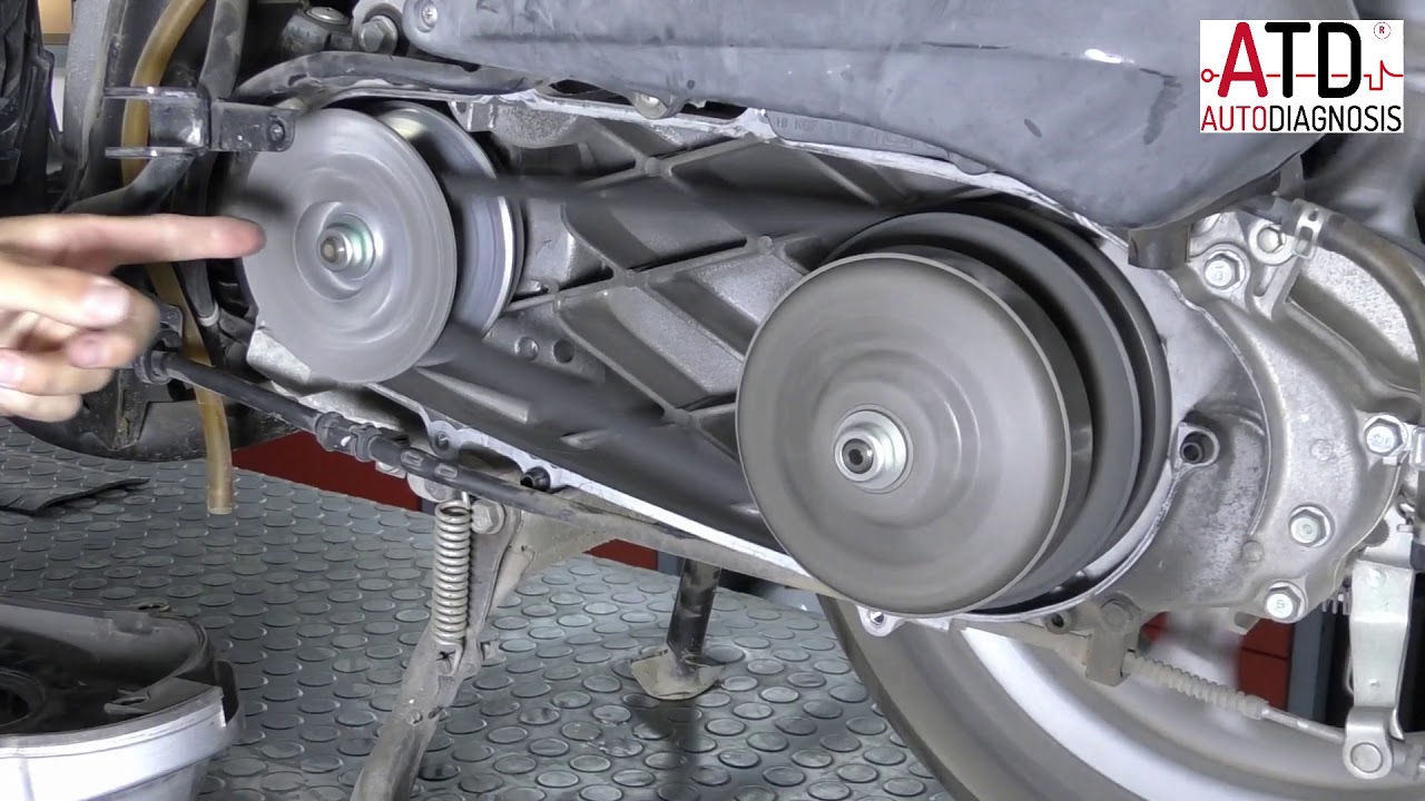 Funcionamiento transmisión automática por variador en motos.