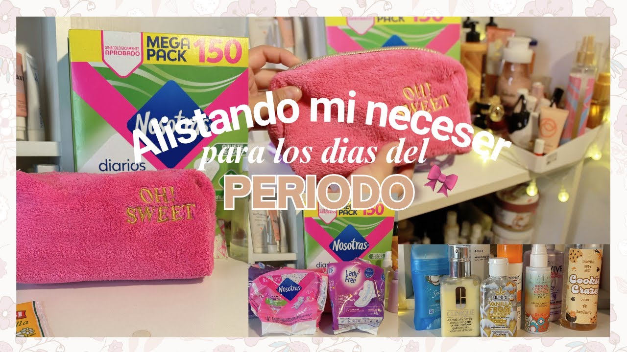✨Mi rutina de mañana en días del PERIODO🚿​🩸 *ALISTANDO MI NECESER* ౨ৎ productos económicos, bodycare