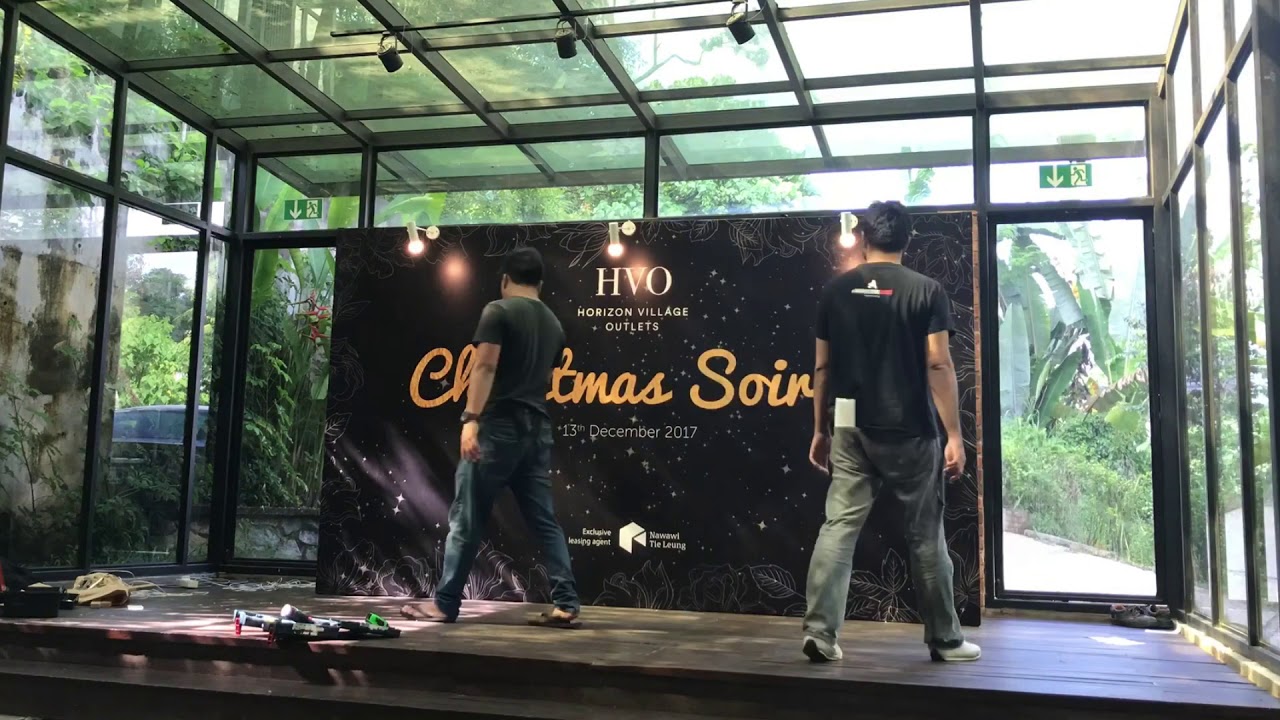 Wooden Stage Backdrop Setup At Glasshouse Seputeh Kuala Lumpur
