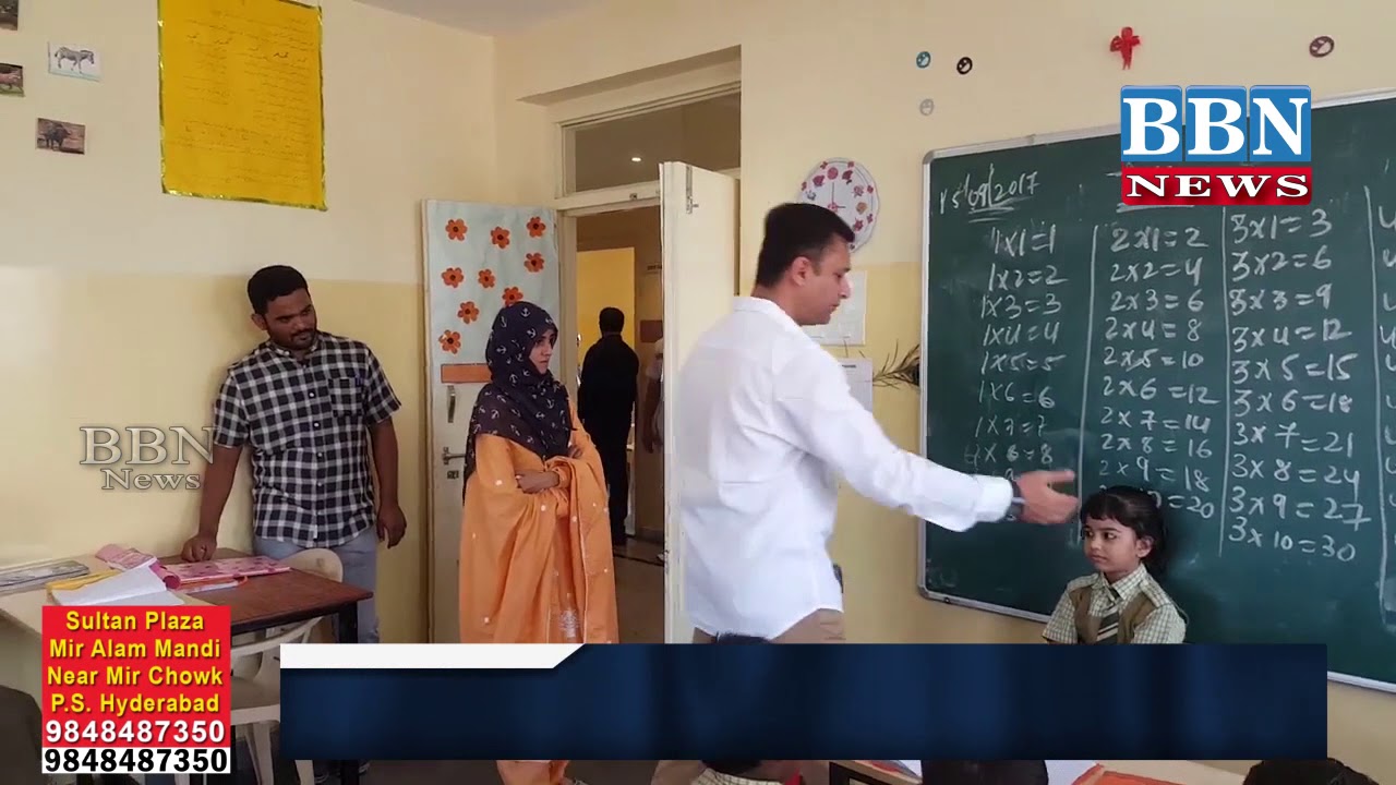 Akbaruddin Owaisi takes review of Quality of education provided in Owaisi school of excellence