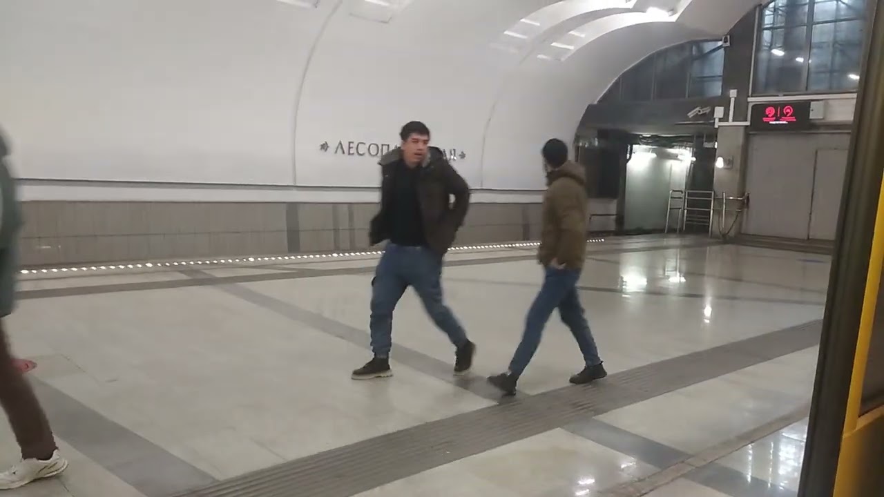 Поездка на поезде Русич по перегону Улица Старокачаловская-Битцевский парк
