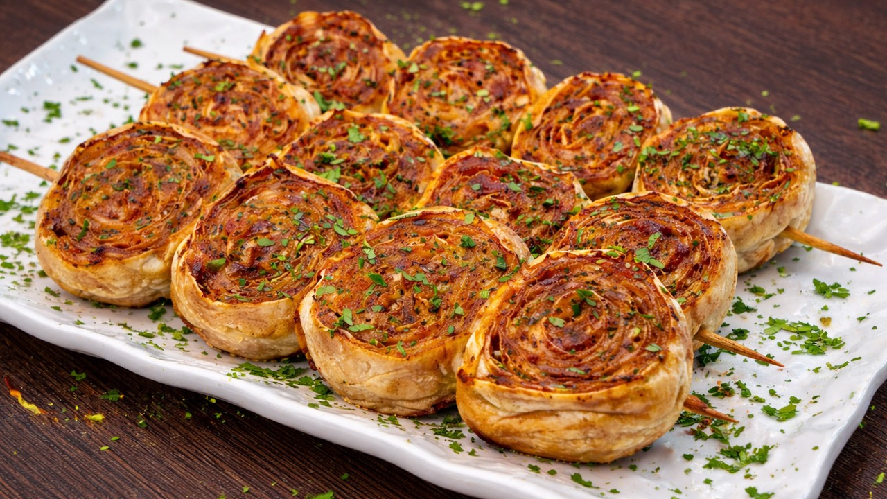 Быстрый шашлык без гриля! Готовится из фарша и лаваша 🔥