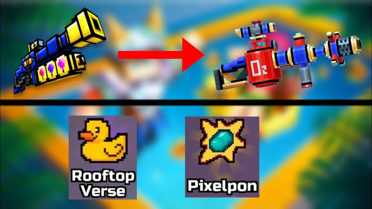 Using New Classic Weapon Designs + Rooftop Verse & Pixelpon Events | Pixel Gun 3D 