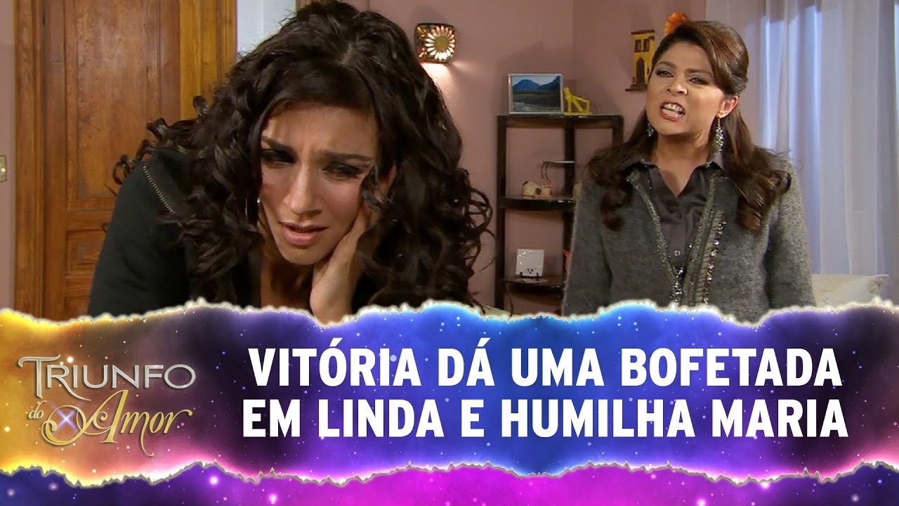 Vitória dá uma bofetada em Linda e humilha Maria l Triunfo do Amor - (20/01/2021)