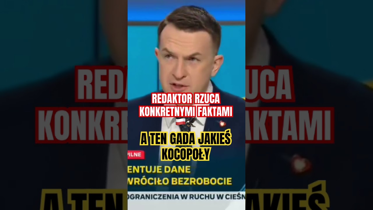 REDAKTOR RZUCA KONKRETNYMI FAKTAMI🇵🇱🦅 A TEN GADA KOCOPOŁY.. #shorts #wybory2027 #polska #poland
