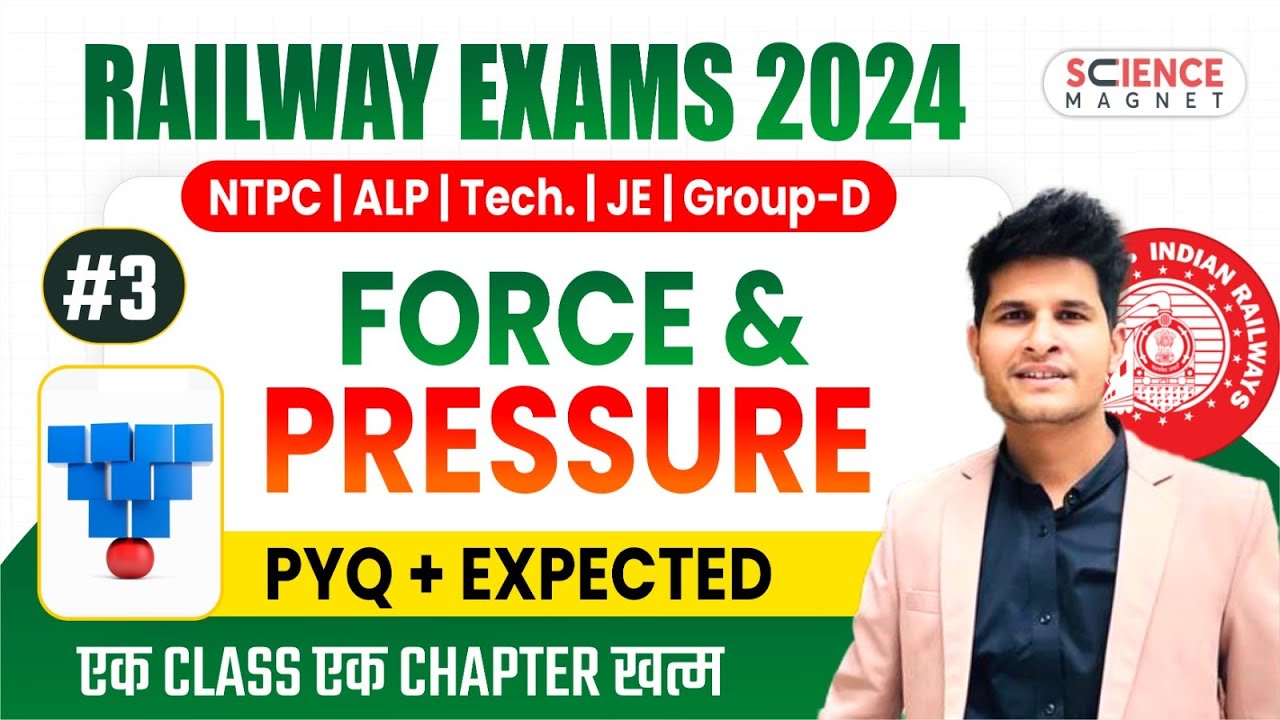 Class #03 | Force & Pressure Questions | Railway Science Free Batch 🔥 Daily 10 AM🔴 #neerajsir