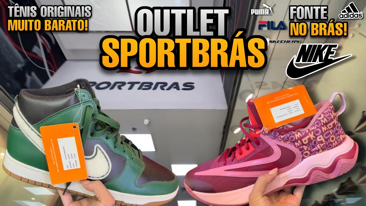 OUTLET SPORTBRÁS- ROUPAS E TÊNIS DE MARCA NO BRÁS ORIGINAL!!! 