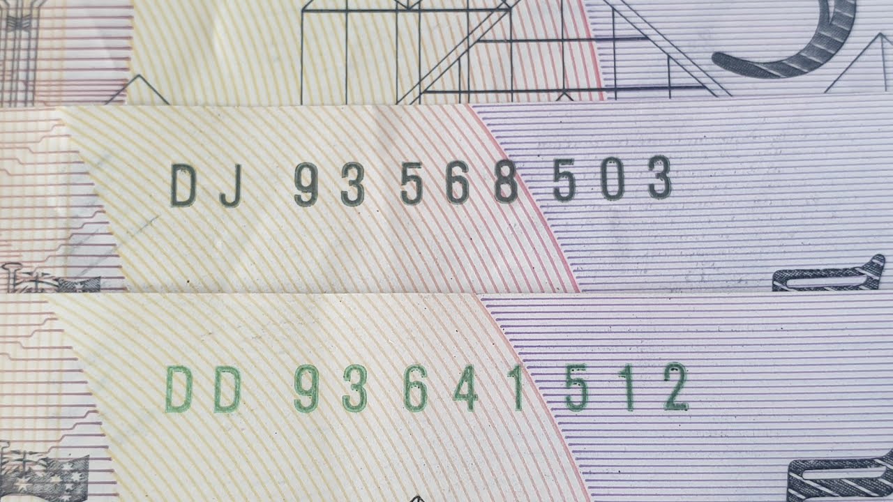 Australian 1993 $5 Banknote Values