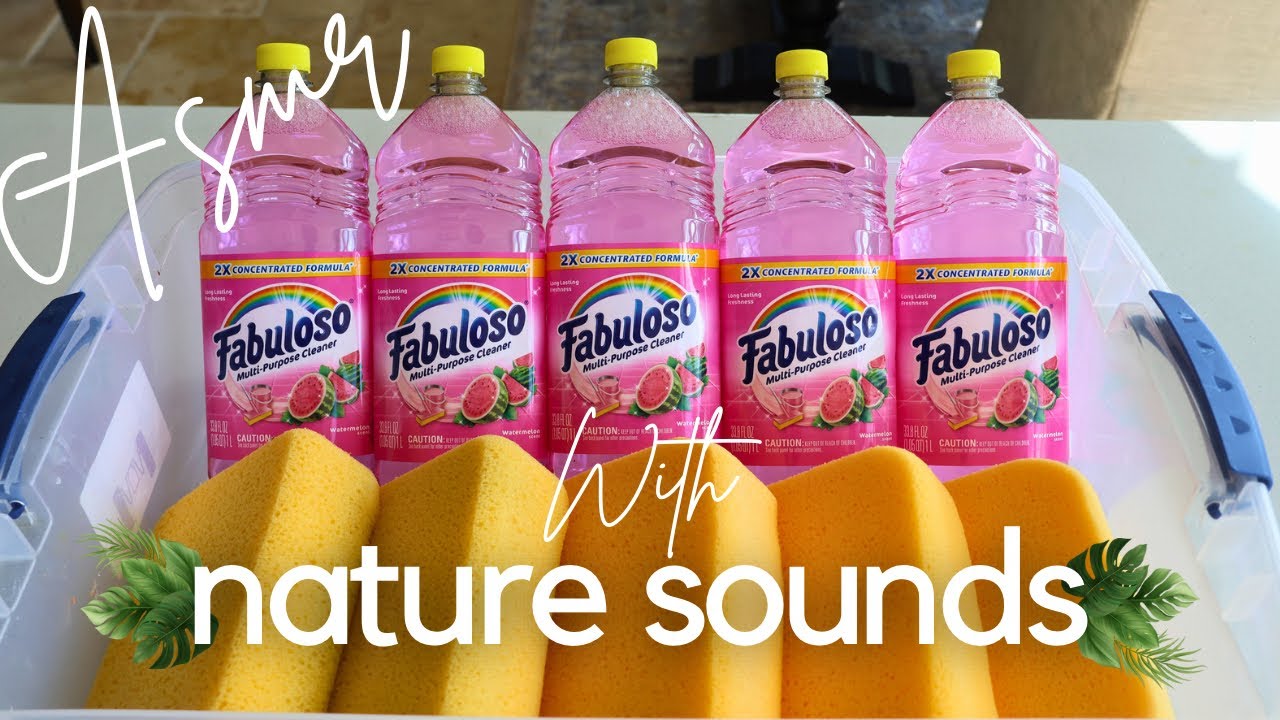 ASMR • Sponge Squeezing with Nature Sounds