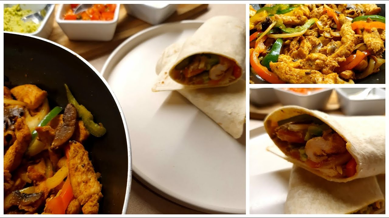 فاهيتا الدجاج  Homemade Fajitas