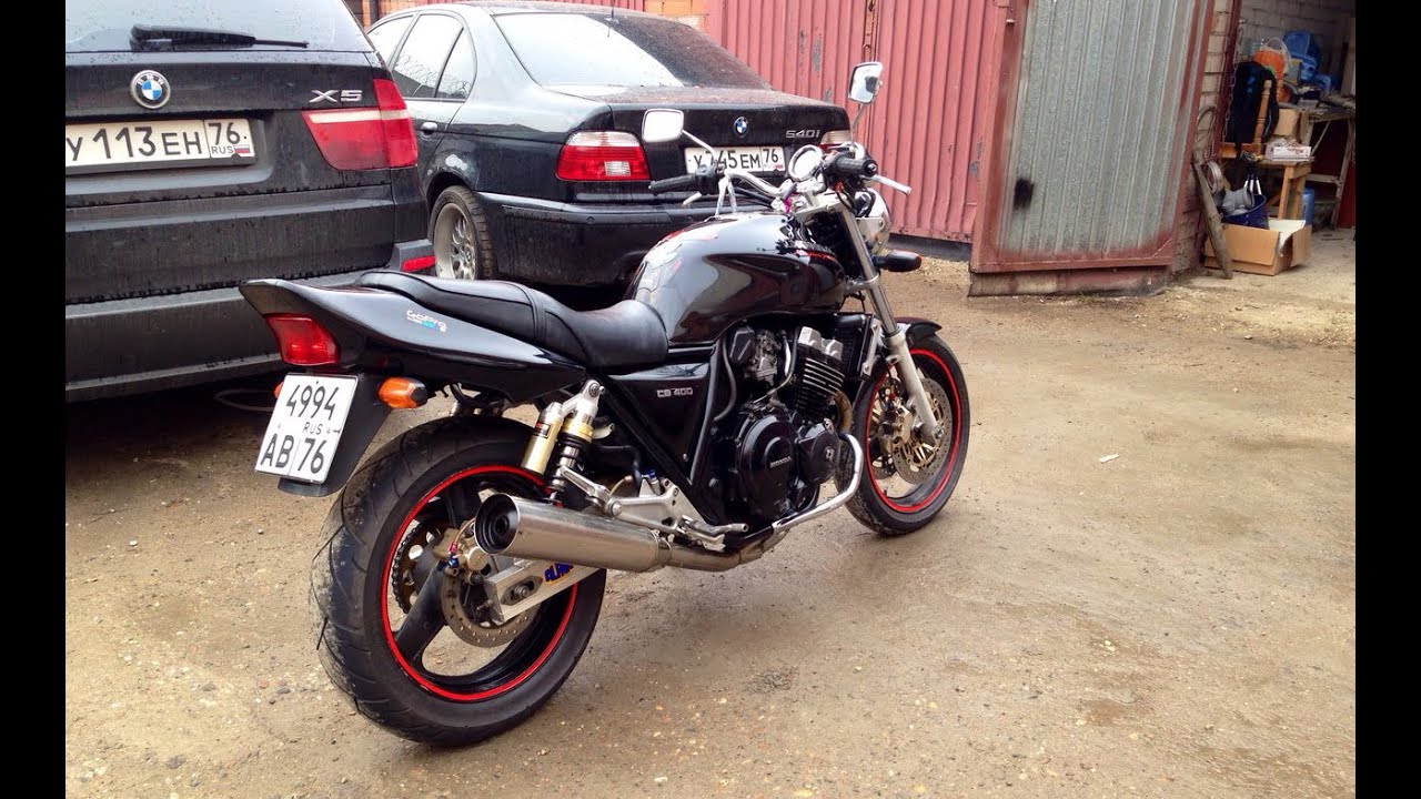 HONDA CB 400 - Первый запуск после зимы