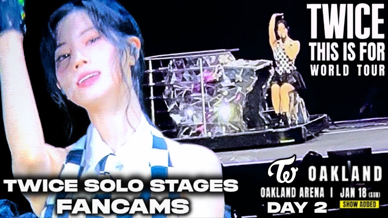 Twice (THIS IS FOR Tour) Solo Stages in Oakland Day 2 - Vertical Fancam
