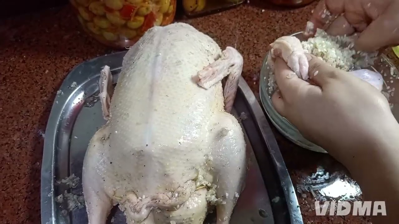 طريقه عمل بط محشى 