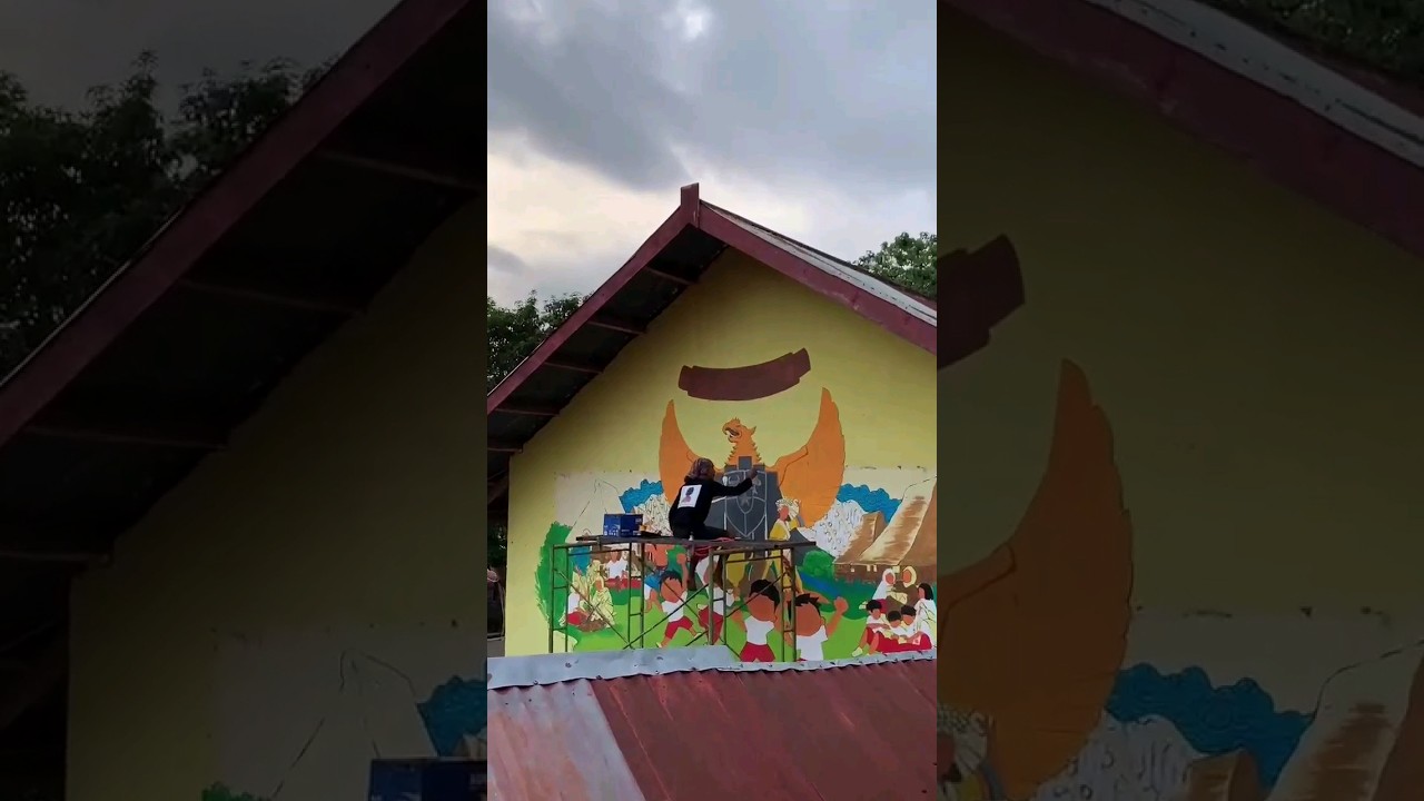 Gambar Mural di kota ende #mural#kelilingindonesia #shortvideo #mural #art #floresisland