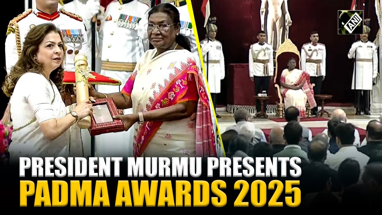 Padma Awards 2025 Full Ceremony| President Droupadi Murmu presents Padma Awards|Rashtrapati Bhavan
