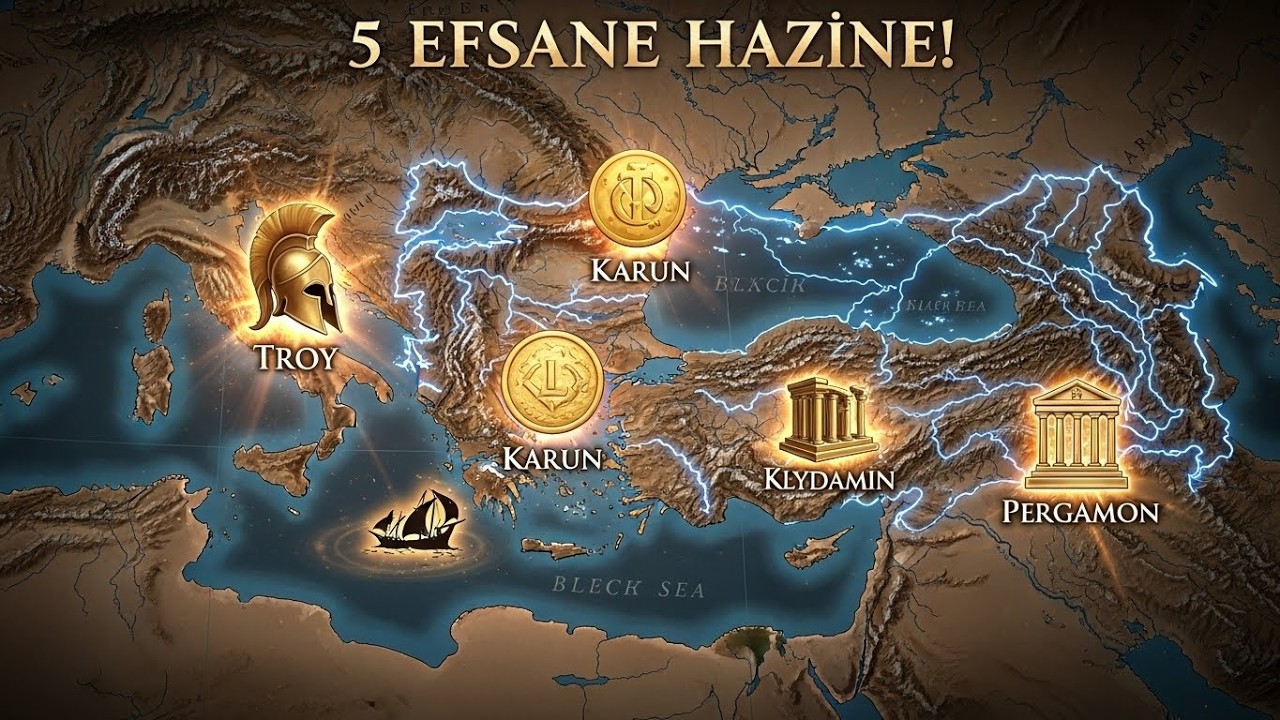 Türkiye'deki Kimsenin Bulamadığı En Gizemli 5 Kayıp Hazine Truva'dan Bizans'a Asırlık Sırlar!