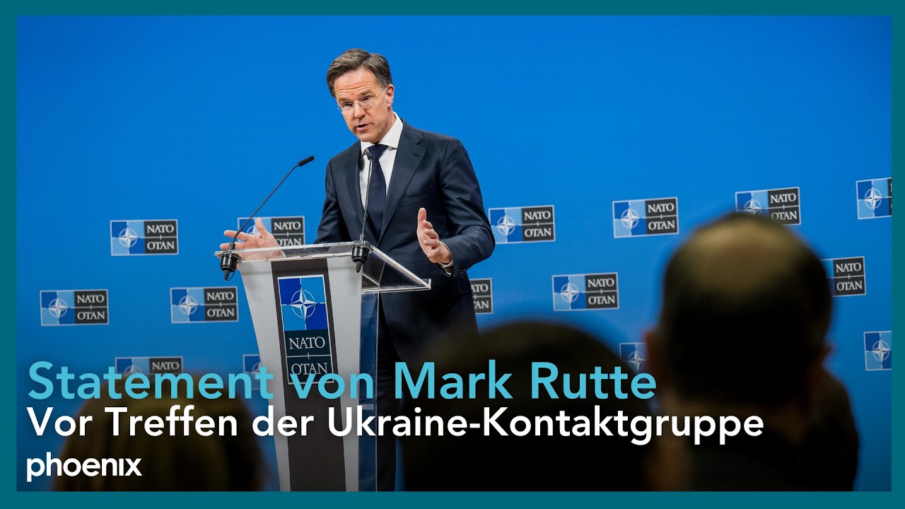 Vor Treffen der Ukraine-Kontaktgruppe: Statement von Mark Rutte (NATO-Generalsekretär) | 04.06.25