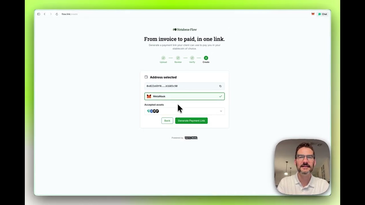 How to Turn Any Invoice Into a Stablecoin Payment Link | Notabene Flow