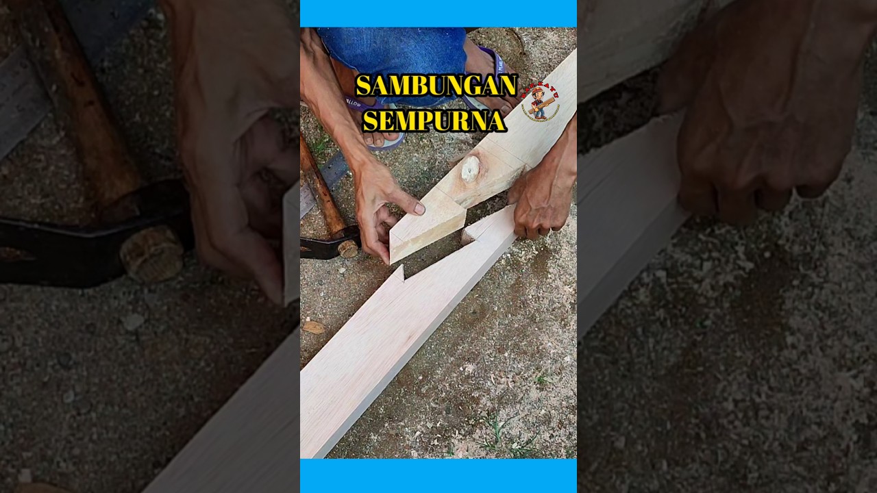 sambungan balok kayu presisi