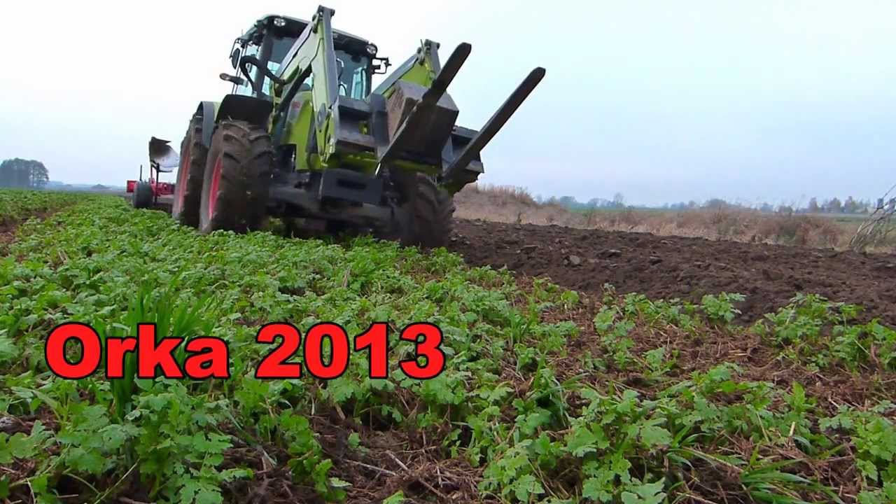 Orka Zimowa 2013 ( Claas Axos 340 & Akpil km 80 3+1)