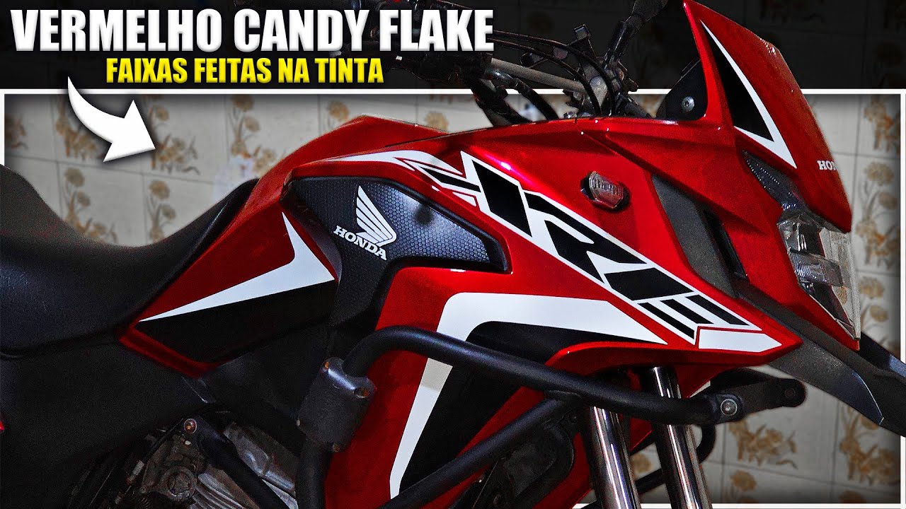 PINTURA XRE 300 VERMELHO CANDY METAL FLAKE